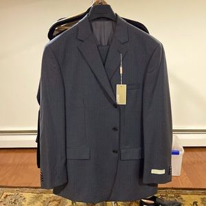 NWT Michael Kors Gray Pinstripe 2 Piece Suit